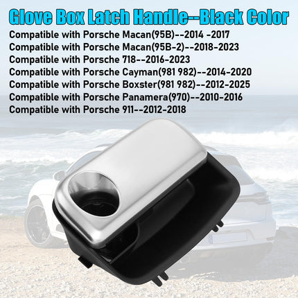 For Porsche Glove Box Latch Handle for Macan 2014-2025/718 2016-2023/Cayman 2012-2015/Boxster 2012-2025/Panamera 2010-2016/911 2012-2018, Glove Box Storage Box Release Handle| Jaronx
