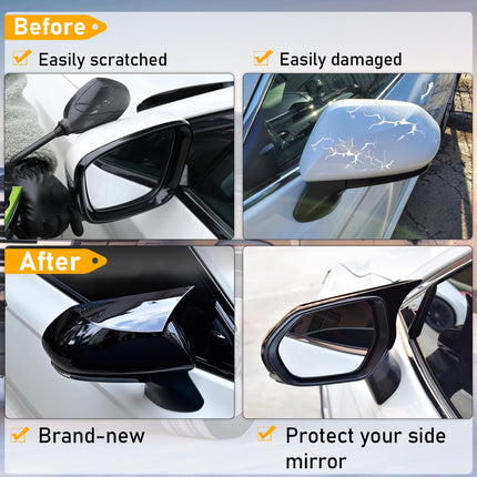 Toyota Camry Side Mirror Covers 2018-2024,Glossy Black| Jaronx