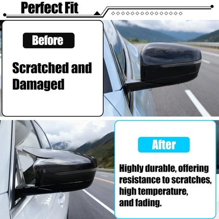 For Glossy Black BMW Mirror Caps – G20/G22/G30/G11/G14 Clip-On Horn Cover 2Pcs| Jaronx