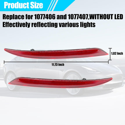 Tesla Model 3 Rear Bumper Reflector 2017-2023 | Jaronx