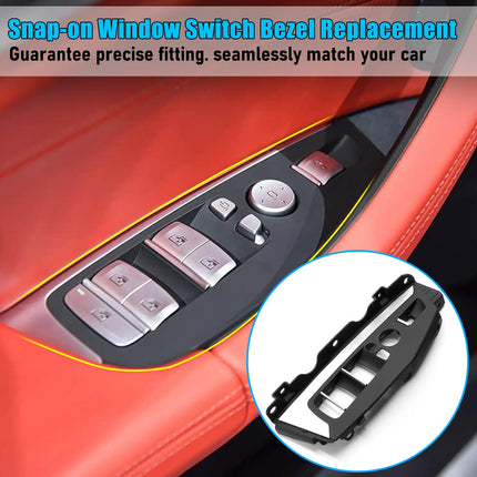 For BMW Window Switch Panel Cover Replacement X3 G01/X4 G02 | Front Left Driver Side Door Window Control Bezel Cover X3 G01 2017-2024/X4 G02 2019-2025 51417473181| Jaronx