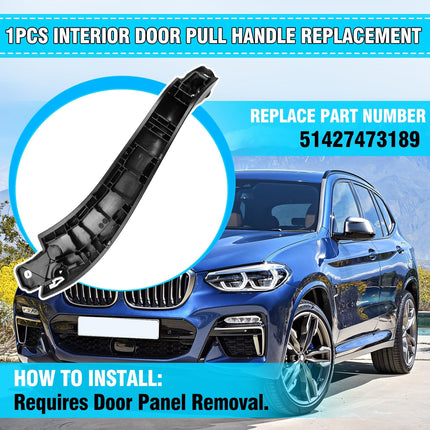 For BMW X3/X4 Door Handle 2017-24 | Black Left 51427473189| Jaronx