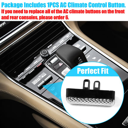For Panamera 971 Climate AC Button 971919709CG 2018-23 – Snap-On Front & Rear| Jaronx