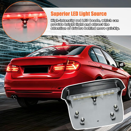 For BMW 3 Series F30 2013-2018 LED Third Brake Light 328i 330i 335i,63257259855 Rear 3rd High Mounted Brake Stop Lamp for BMW 3 Series F30 Sedan/M3 F80 (Grey)| Jaronx