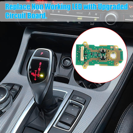 Sport LED Gear Shift Circuit Board For BMW F30 F34 F36 F10 F06 F01 F25 F26 F15 F16 – Red/Blue Chip| Jaronx