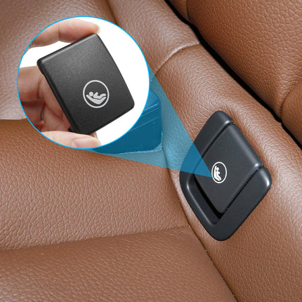 Volvo Child Seat Anchor Cover XC60 2018-2025, Rear Seat Buckle Anchor Cover (Black) | Jaronx