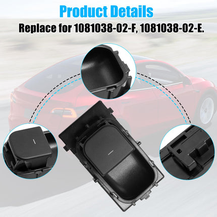 For Tesla Window Switch Model 3 2021-2024/ Model Y 2020-2024, Front Right Passenger Side/Rear Door Power Window Control Switch Replace for 1081038-02-F, 1081038-02-E (Matte Black)| Jaronx