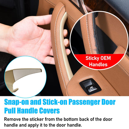 Beige Door Handle Covers for BMW X3 F25 (10-16) & X4 F26 (14-17) – 4Pcs Set | Jaronx