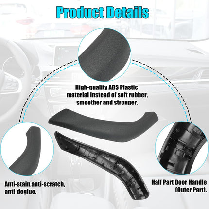 For BMW X1 F48 / X2 F39 Black Door Handle Covers 2PCS 2016-23 – Snap-On| Jaronx