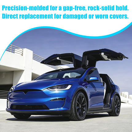 For Tesla Model X Mirror Cover Replacement 2016-2025 Left Driver,Clip-on Rear View Side Mirror Cover Cap for Tesla Model X Accessories 1054430-00-D(Blue)| Jaronx