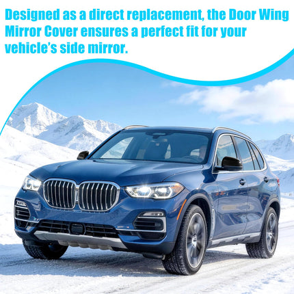 For BMW Mirror Cover Replacement X3 G01/X4 G02/X5 G05/X6 G06/X7 G07 | Left Driver Side Clip-on Rear View Mirror Cover Cap for BMW Accessories 51168496623 (Glossy Black)| Jaronx