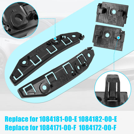 For Tesla Model 3 Front Bumper Bracket 2017-2024, 4PCS Left & Right Front Bumper Fender Retainers Bracket Set for Tesla Model 3 1084181-00-E,1084182-00-E,1084171-00-F,1084172-00-F| Jaronx