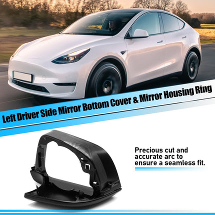 For Tesla Model Y Mirror Bottom Cover & Frame 2020-24 Left| Jaronx