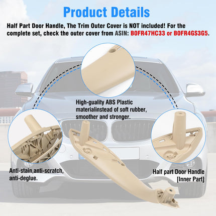 For BMW F30/F31/F32 Door Handle Beige 2012-2018 | 320i 328i 330i 335i 428i 435i | Jaronx