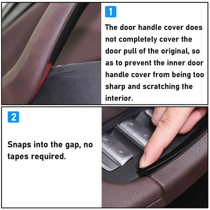 For BMW X3 G01 / X4 G02 Door Handle Covers 4PCS Black – Anti-Stick ABS| Jaronx