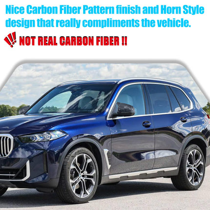 BMW M-Style Carbon-Look Mirror Caps | X3 G01/X4 G02/X5 G05/X6 G06/X7 G07 19-24 – Jaronx