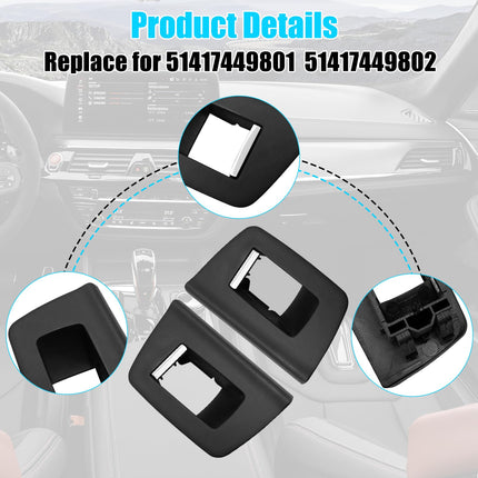 For BMW 5 Series G30/G31/F90 Rear Window Switch Cover 2PCS 2017-2022,Left Rear+Right Rear Replacement| Jaronx