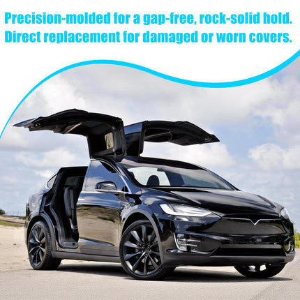 For Tesla Model X Mirror Cover Replacement 2016-2025, Right Passenger Side Clip-on Rear View Mirror Cover Cap for Tesla Model X Accessories 1054431-00-D (Black) | Jaronx