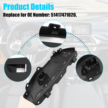For BMW Window Switch Panel Cover Replacement for X3 G01/X4 G02 | Front Right Passenger Side Door Window Control Bezel Cover X3 G01 2017-2024/X4 G02 2019-2025 Replace 51417471026| Jaronx