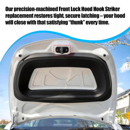 For Tesla Front Hood Lock Latch Striker for Model 3 2021-2023/Model Y 2020-2024, 1505712-00-B 150571200B, Front Hood Bonnet Latch Lock Striker Replacement for Tesla 3/Y Accessories| Jaronx