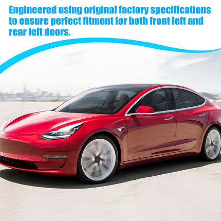 For Tesla Door Handle Replacement for Model 3 2017-2021, Left Front Driver Side/Left Rear Chrome Exterior Door Handle Replacement for Tesla Model 3 1081831-00-H| Jaronx