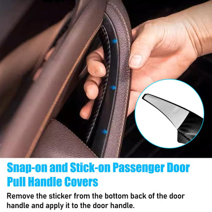 Carbon Fiber Door Handle Covers for BMW X3 F25 & X4 F26 – 4Pcs Snap-On Set | Jaronx