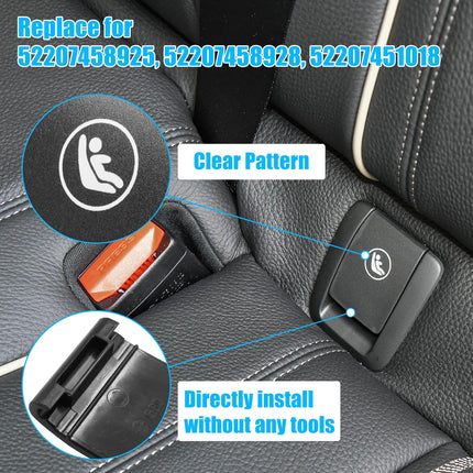 BMW 5 Series G30/G31/F90 M5 2017-2023 Child Seat Anchor Cover (Black) | Jaronx