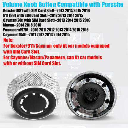 Chrome PCM 3.1 Porsche Knobs 2013-2016 | Jaronx