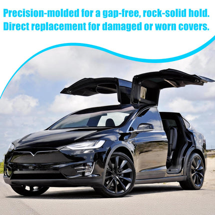For Tesla Model X Mirror Cover Replacement 2016-2025, Left Driver Side Clip-on Rear View Mirror Cover Cap for Tesla Model X Accessories 1054430-00-D (Black) | Jaronx