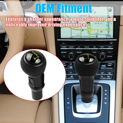 For Porsche Gear Shift Knob Compatible with Macan 2014-2020/911 GT3 2008-2017/ Boxster 2009-2015/ Cayman 2010-2015/ Panamera 2010-2016/718 2016-2021, Gear Shifter Knob Lever(Yellow)| Jaronx
