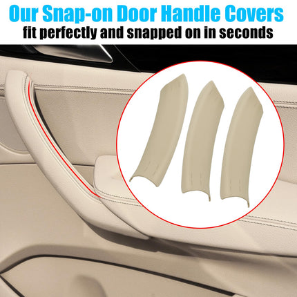 BMW X3 F25/X4 F26 Door Handle Cover 3PCS Beige | Jaronx