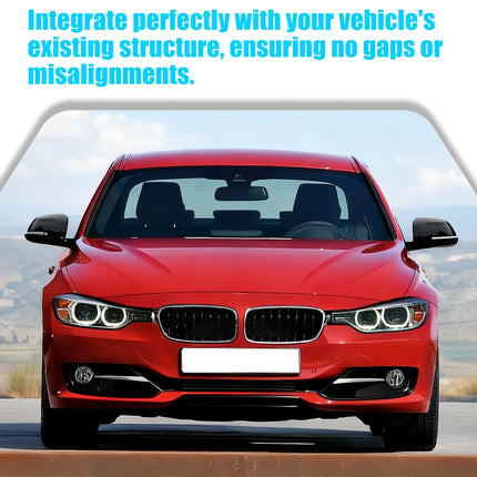 For BMW Mirror Cover Replacement for 1' F20 F21 2012-2017, 2'F22 2014-2020, 3' F31 F30 2013-2018, 4'F32 2014-2019, X1 E84 2009-2015, Left & Right Black Side Mirror Cover 51167292745| Jaronx