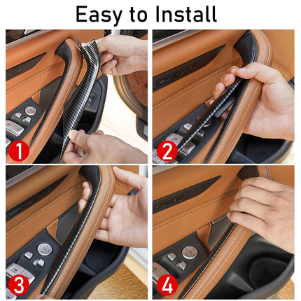 BMW 5 Series G30/G31 Carbon Fiber Pattern Door Handle Covers| Jaronx