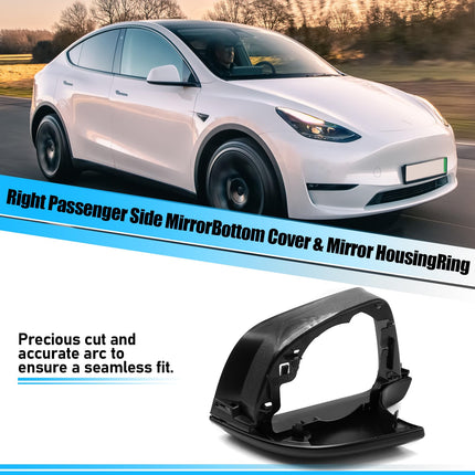 For Tesla Model Y Right Mirror Bottom Cover & Frame 2020-24 | Jaronx