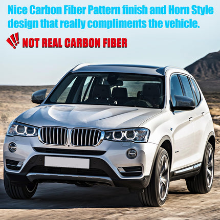 BMW Ox Horn Mirror Cover 3/4/5/6-Series Carbon Look | Jaronx