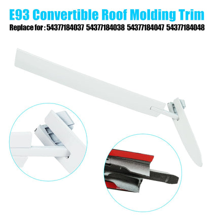 BMW E93/F33/F83 Roof Hinge Cover 4-Pc Alpine White | 54377184037-48 | Jaronx