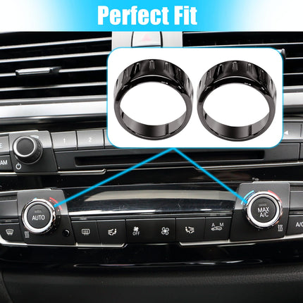 Gun-Finish BMW AC Knob Rings 1-4 X1 X2 | Jaronx