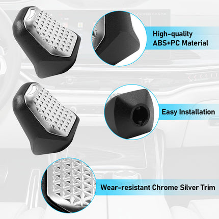 For BMW Air Vent Knob Clip for X5 G05/X6 G06/X7 G07/XM 2023-2025,2PCS Front Dash Air Conditioner Outlet Grille Blade AC Vent Knob Replacement for BMW 64225A27360 2023-2025| Jaronx