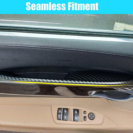 For BMW 7 Series F02 4PCS Door Handle Cover 2008-2014,Carbon Fiber Pattern| Jaronx