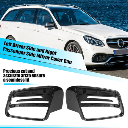 Mercedes Benz Mirror Cover, Carbon Fiber Pattern, for C-Class W204, E-Class W212, S W221, GLK X204, GLA X156, OE: A2128100164, A2128100964 | Jaronx