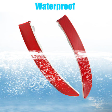For BMW Rear Bumper Reflector for X3 F25 LCI 2015-2016, Left & Right Rear Bumper Red Marker Lights Lens Trim,Tail Reflector Light Replacement for BMW X3 63257352209 63257352210| Jaronx