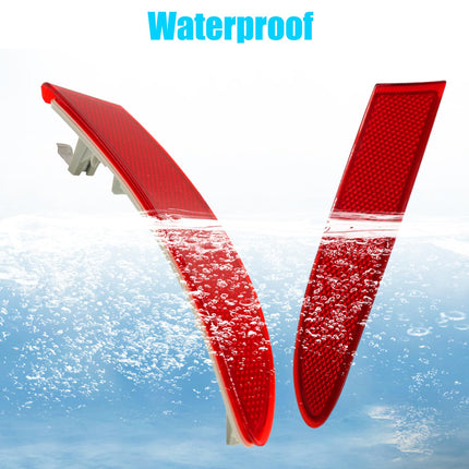 For BMW Rear Bumper Reflector for X3 F25 2011-2014, Left & Right Rear Bumper Red Marker Lights Lens Trim,Tail Reflector Light Replacement for BMW X3 63147217315 63147217316| Jaronx