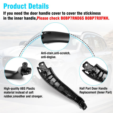 For BMW X3/X4 Door Handle 2017-24 | Black Left 51427473189| Jaronx