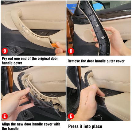 BMW X3 G01/X4 G02 Right Door Handle Cover, 1PCS Front/Rear Interior Outer Cover for X3 2017 - 2024/X4 2018 - 2024 | Jaronx