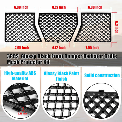 | BMW M2 G87 Front Bumper Grille Guard 2023-2025 | 3PC Glossy Black Mesh Kit