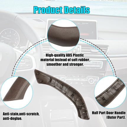 For BMW X1 F48 / X2 F39 Right Door Handle Cover Brown 2016-23 – Snap-On | Jaronx