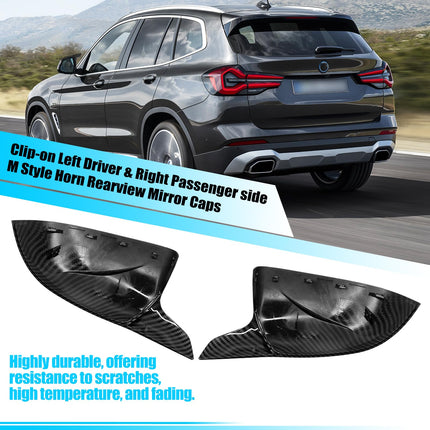BMW M-Style Carbon-Look Mirror Caps | X3 G01/X4 G02/X5 G05/X6 G06/X7 G07 19-24 – Jaronx