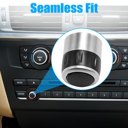 For BMW Radio Volume Knob Button X3 F25 2010-2016/X4 F26 2014-2017,Multimedia Volume Control Switch Radio CD Knob Button Replacement without Icon for BMW X3 F25/X4 F26 61319208591 61319208592| Jaronx