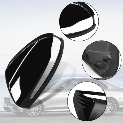 Mercedes Benz Mirror Cover for C Class W205/E Class W213/S Class W222/GLC X253,Glossy Black|Jaronx