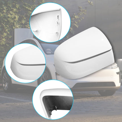 Tesla Model Y Juniper 2025 Mirror Cap Right | Pearl White Clip-On #1963539-D0-B – Jaronx